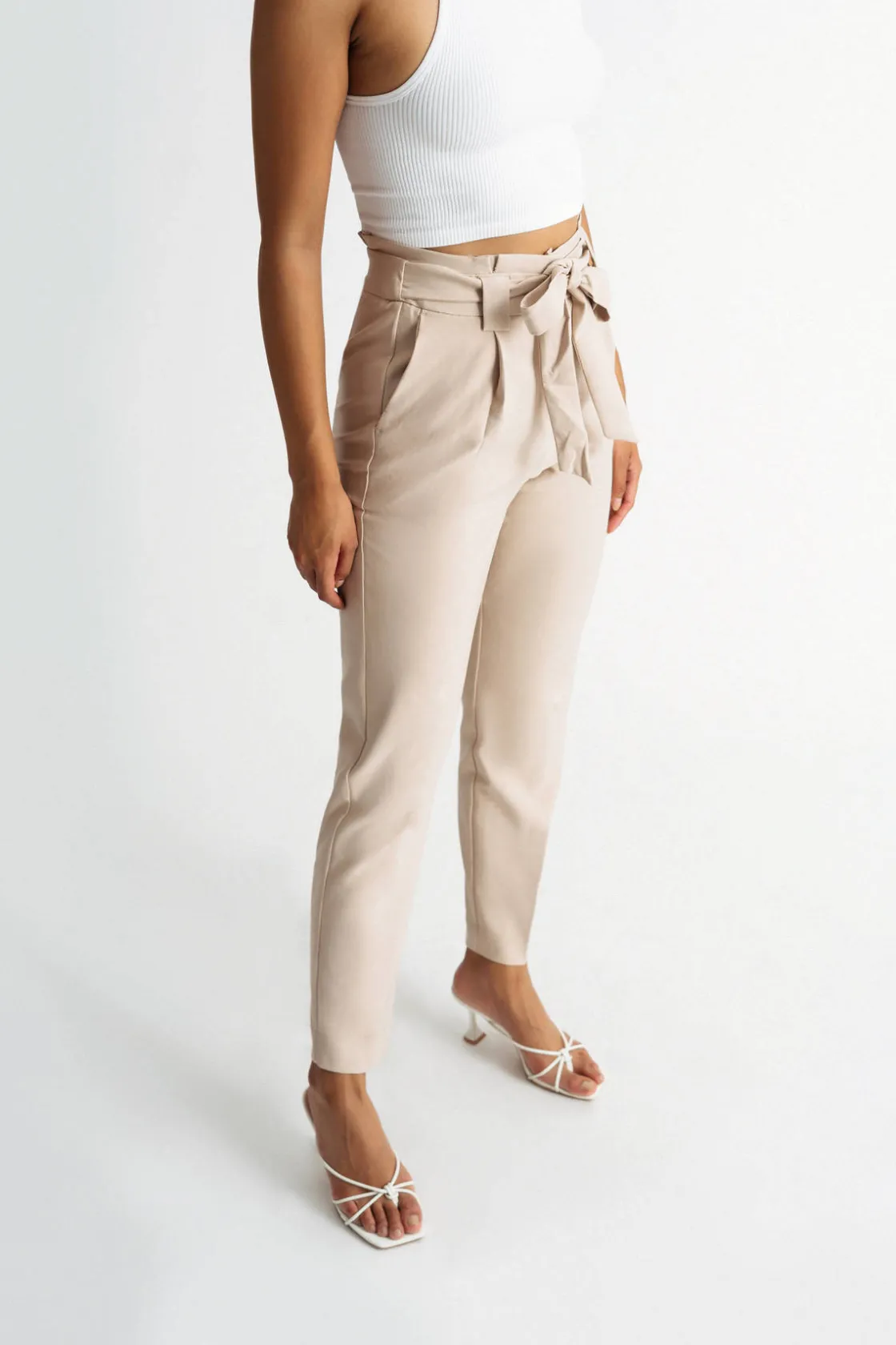 Tobi Make My Way Black Paperbag Pants