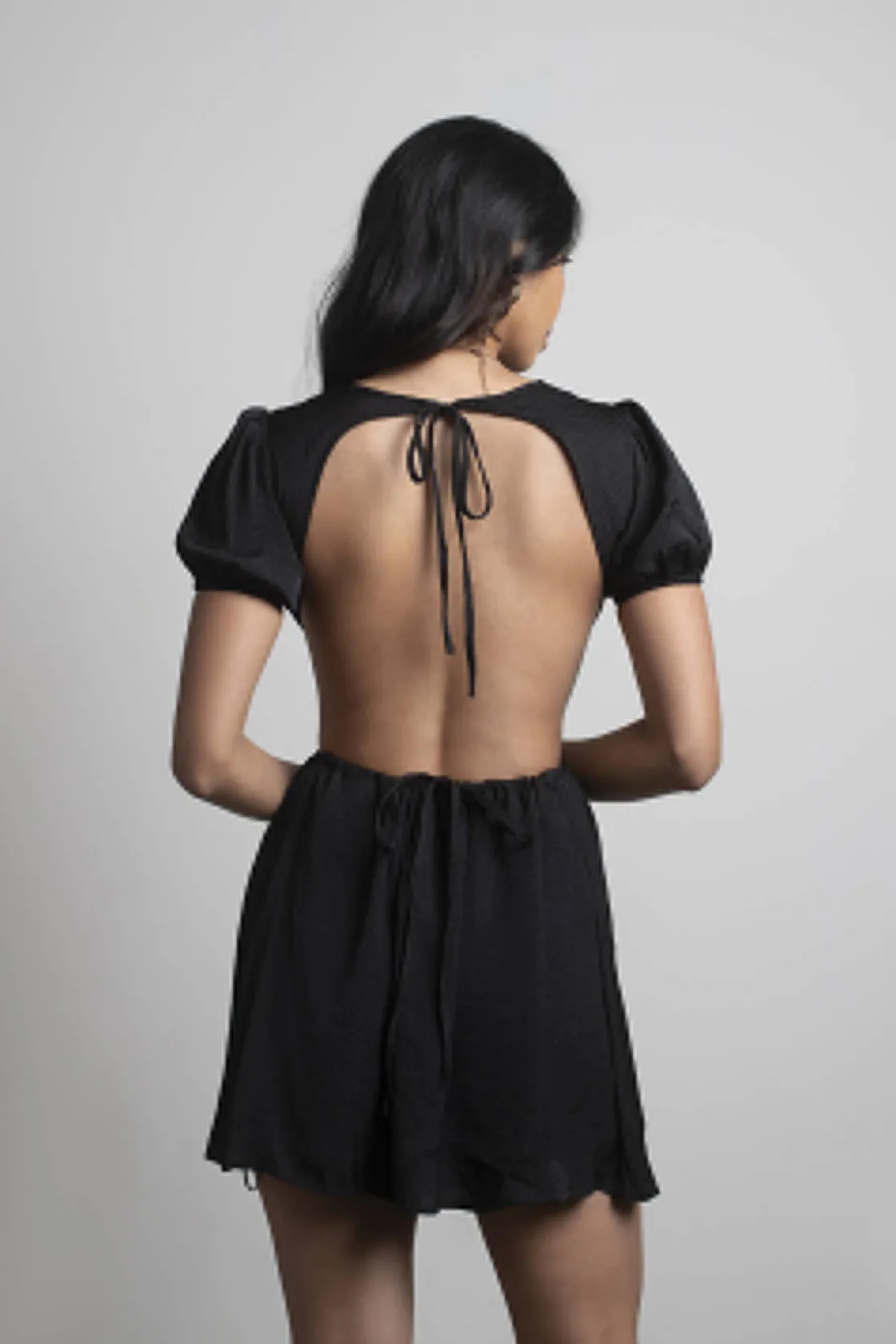 Tobi Make Up Your Mind Backless Mini Skater Dress