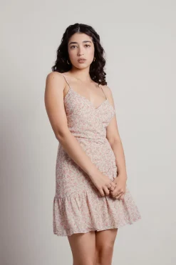Tobi Make You Feel Floral Surplice Mini Dress -
