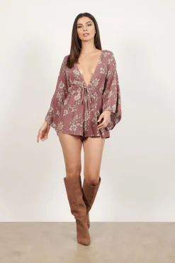 Tobi Make You Mine Plunging Romper -