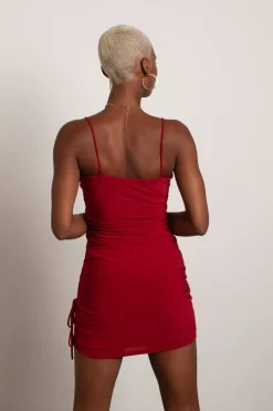 Tobi Malia Ruched Bodycon Mini Dress -