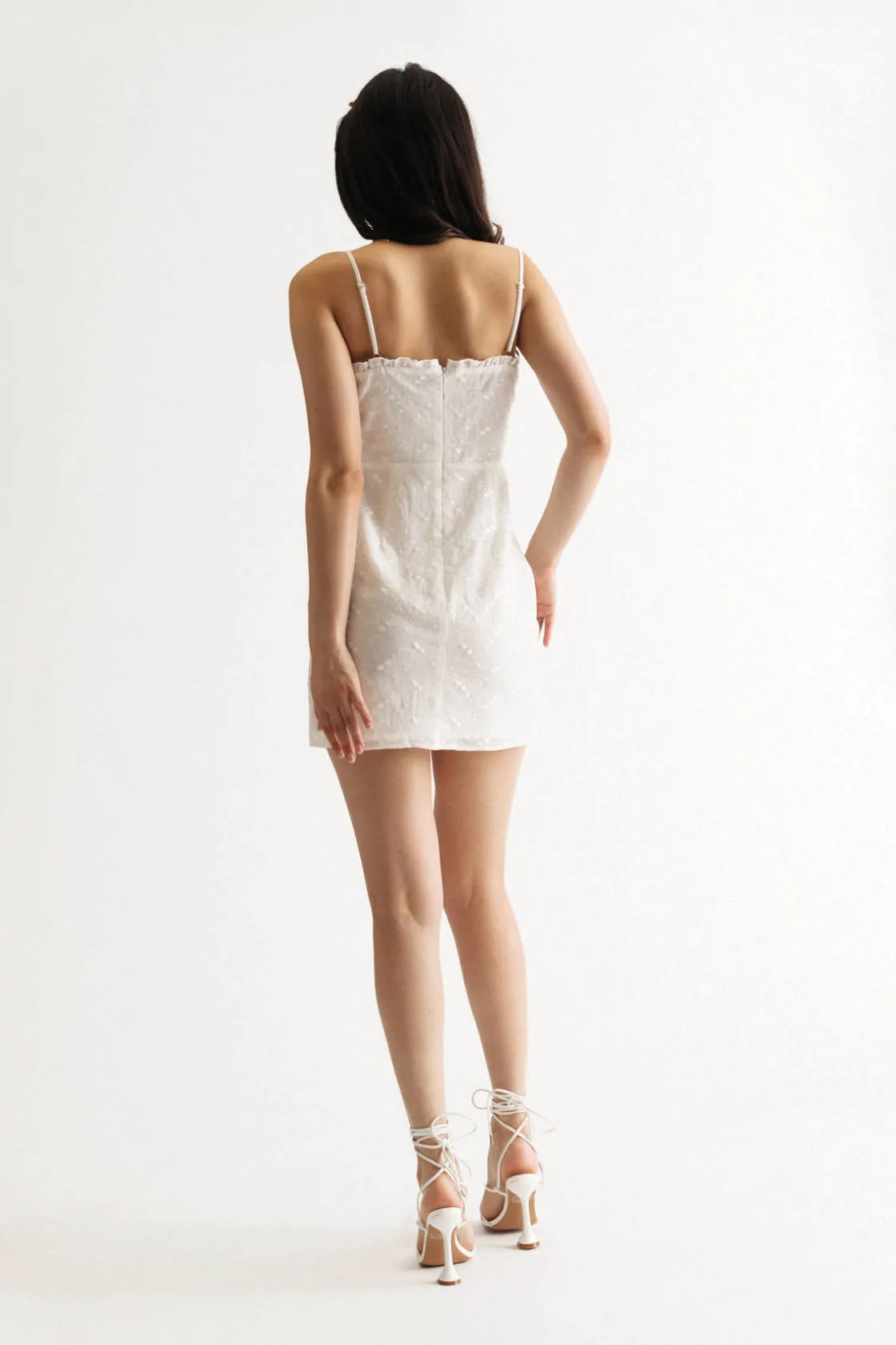 Tobi Malorie Keyhole Ruched Mini Dress -