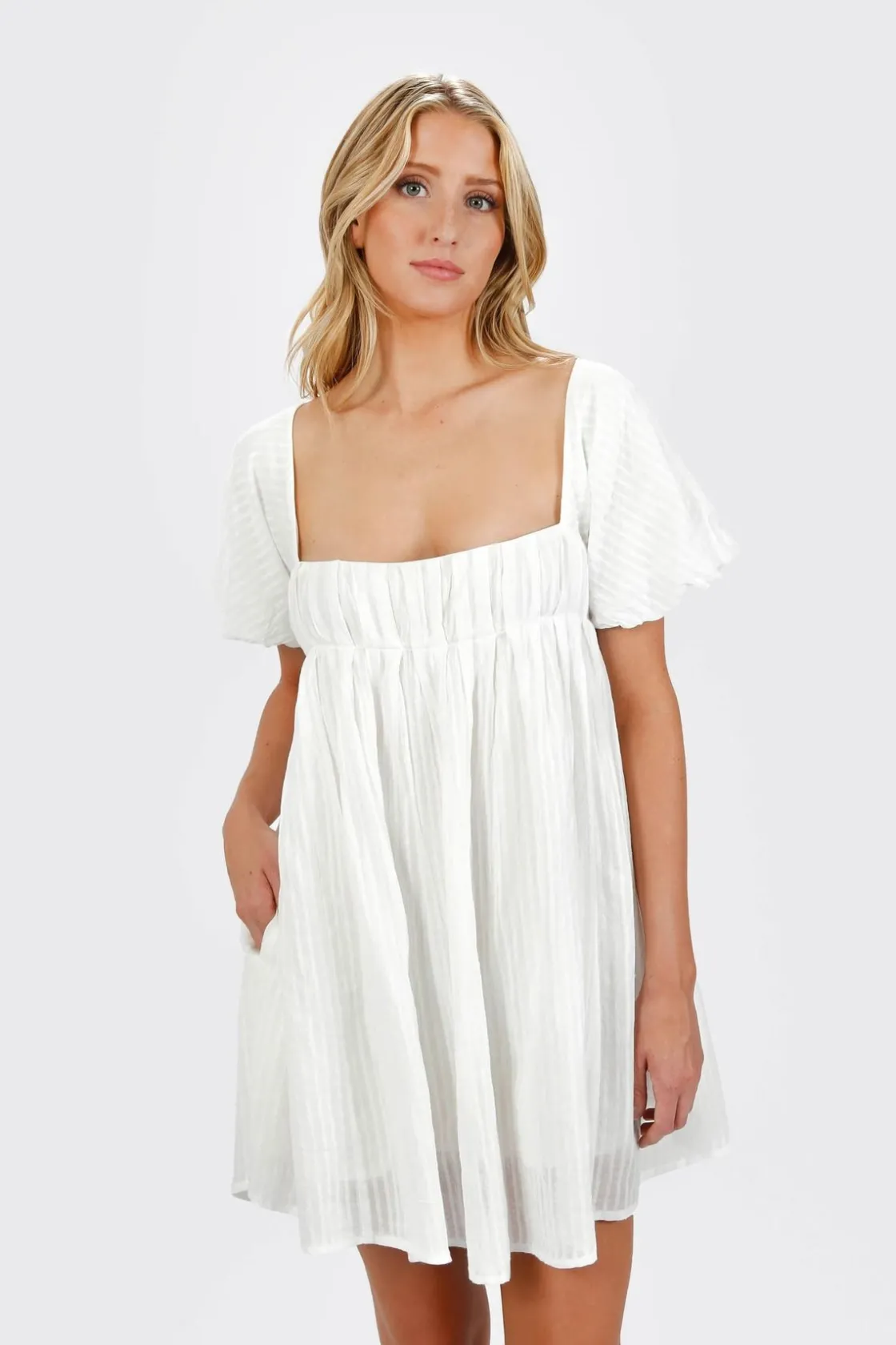 Tobi Marcelle Open Back A-line Mini Dress -