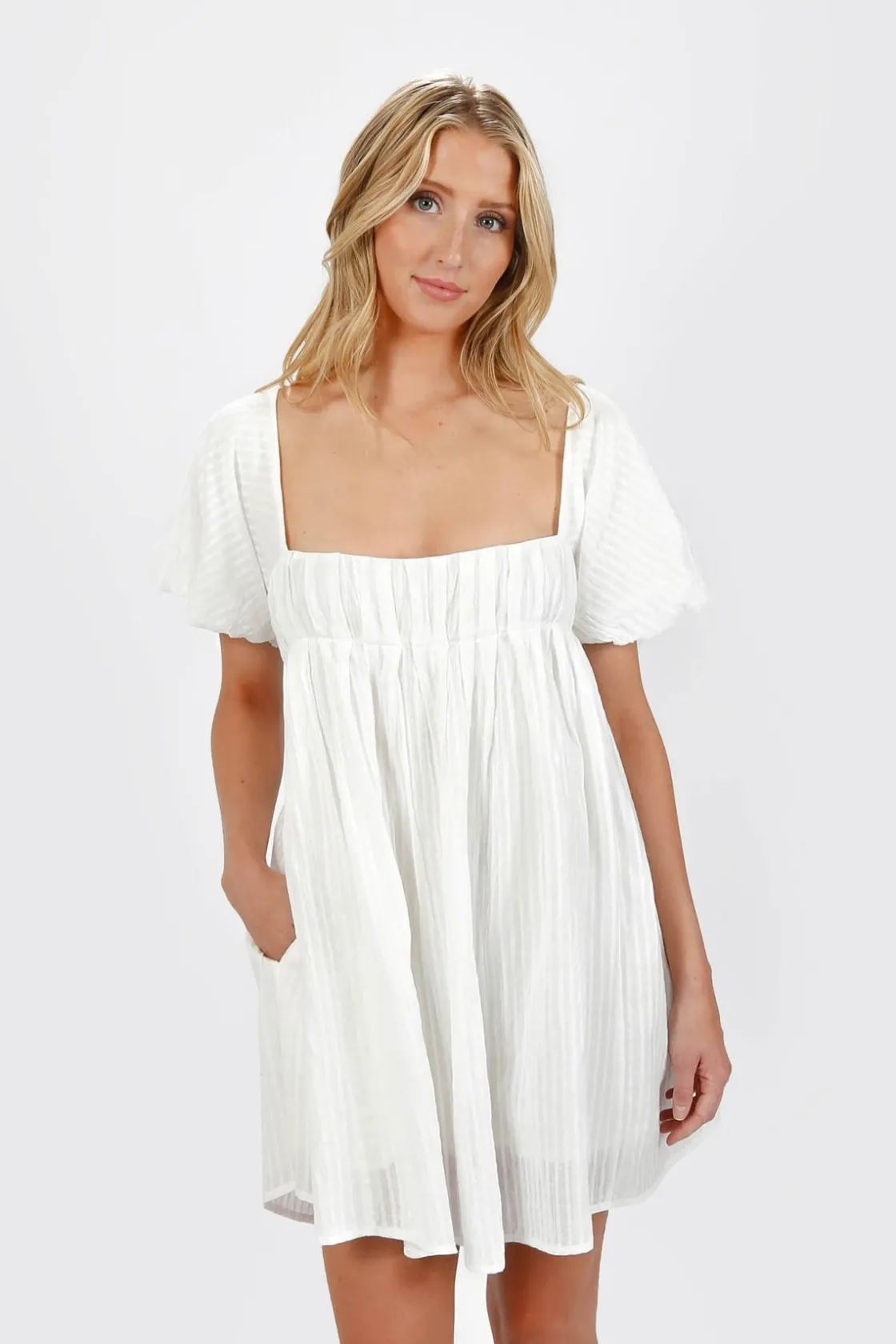 Tobi Marcelle Open Back A-line Mini Dress -