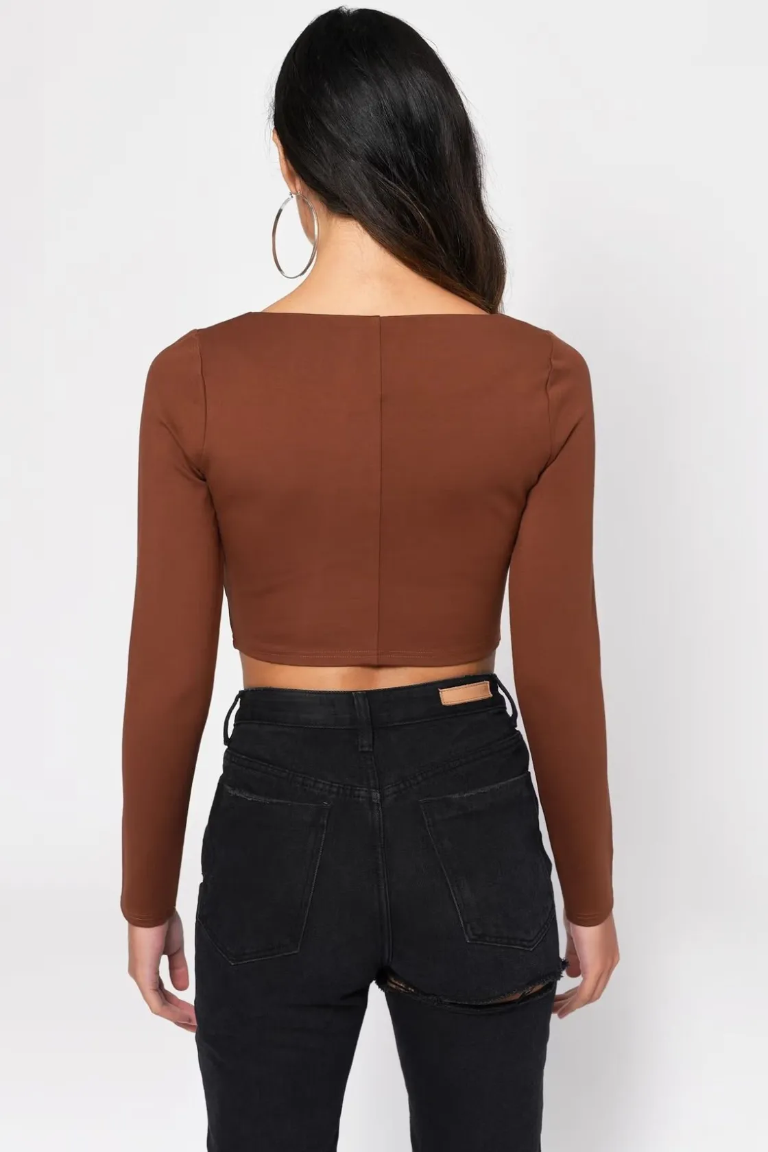 Tobi Marianne Crop Top - Black