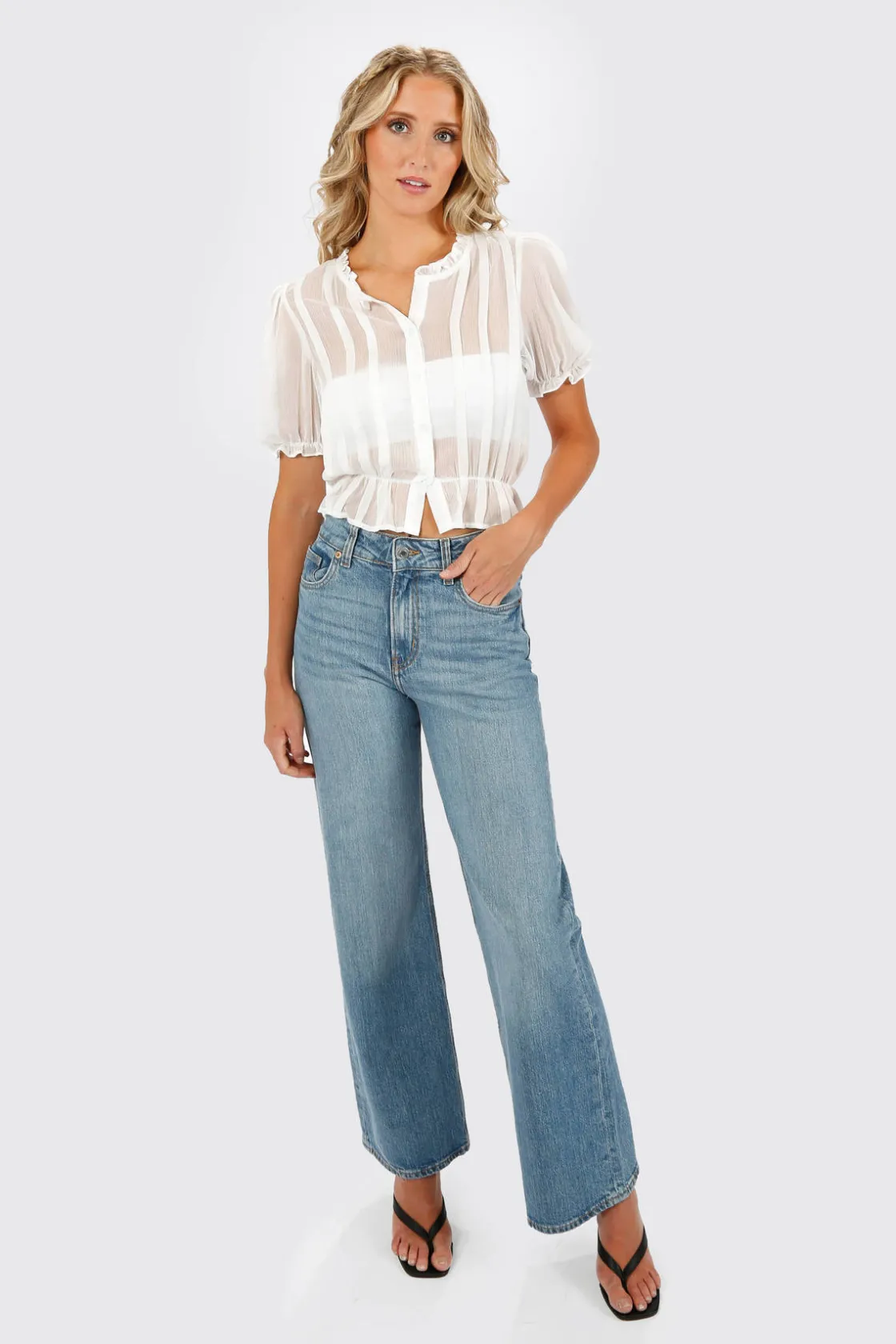 Tobi Marleigh Sheer Blouse -