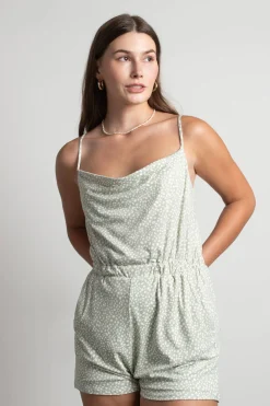 Tobi Maude Cowl Neck Romper -