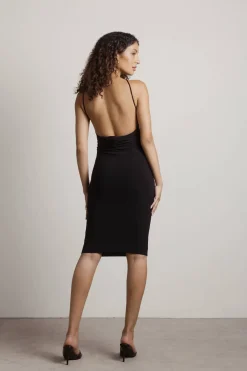 Tobi Maxine Cutout Bodycon Midi Dress - Rust