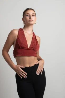 Tobi Maybe This Is Right Crop Top - Black