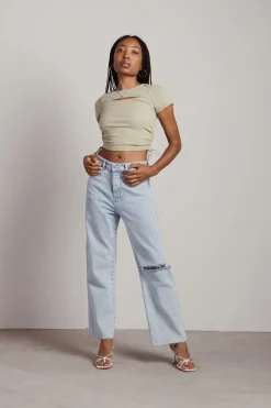 Tobi Meal Ticket Crop Top -