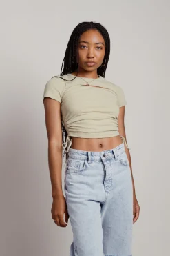 Tobi Meal Ticket Crop Top -