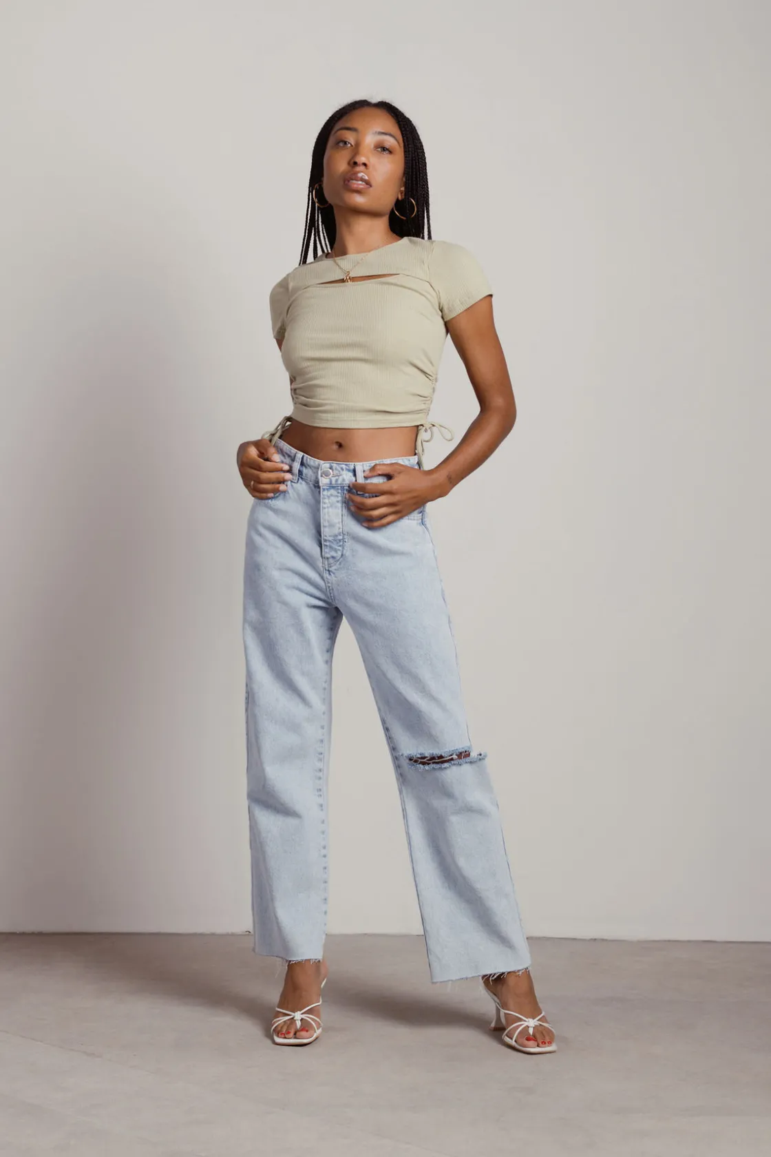 Tobi Meal Ticket Crop Top -