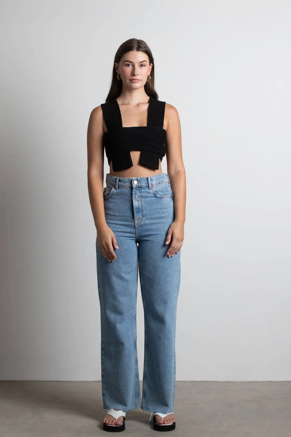 Tobi Meeko Crop Top - Bone