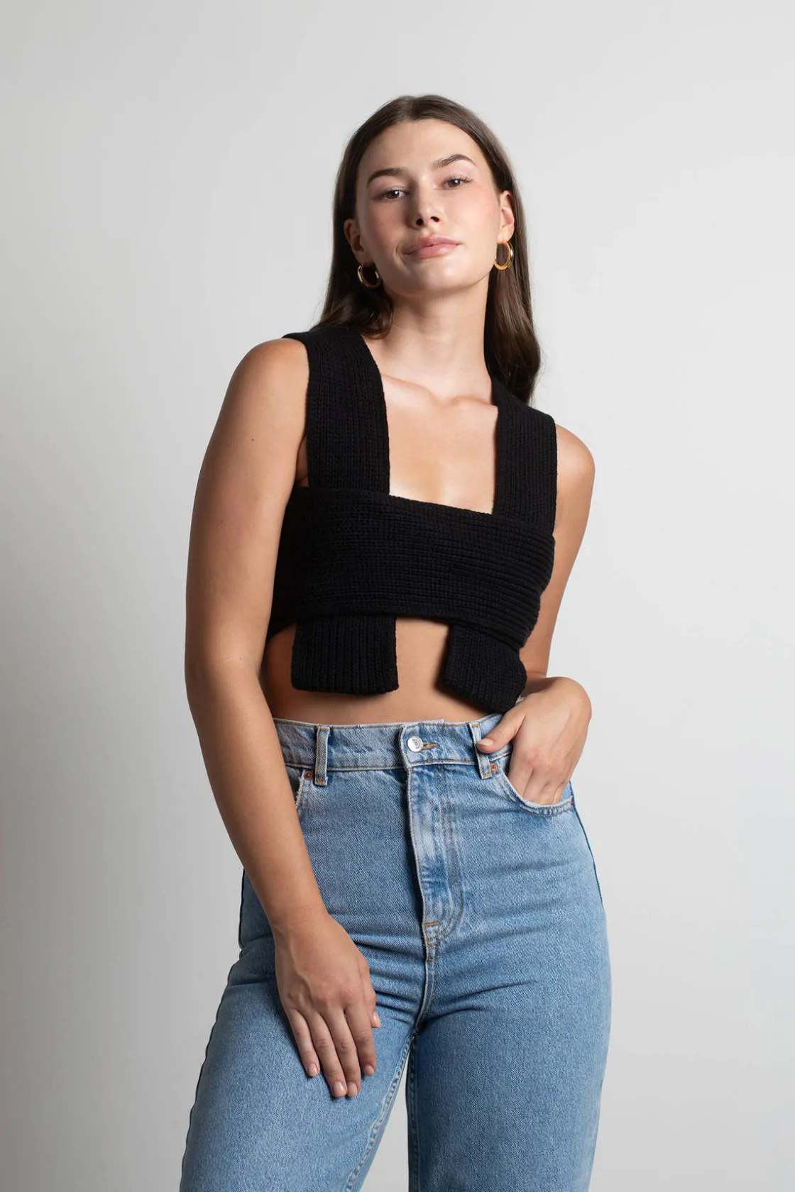Tobi Meeko Crop Top - Bone