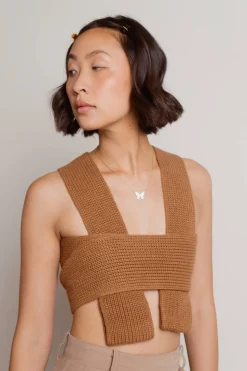 Tobi Meeko Crop Top - Bone