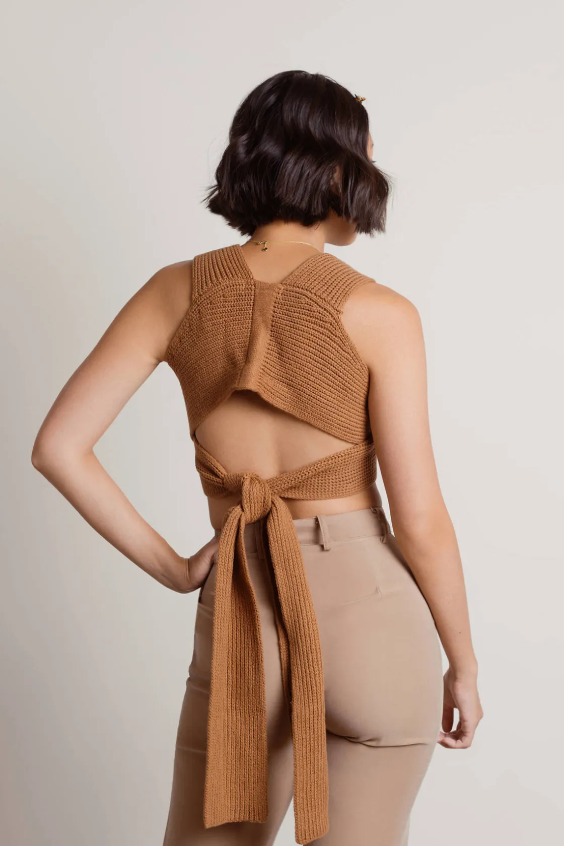 Tobi Meeko Crop Top - Bone