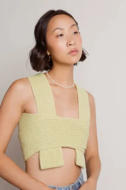 Tobi Meeko Crop Top - Bone