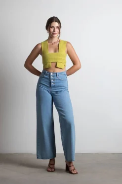 Tobi Meeko Crop Top - Bone