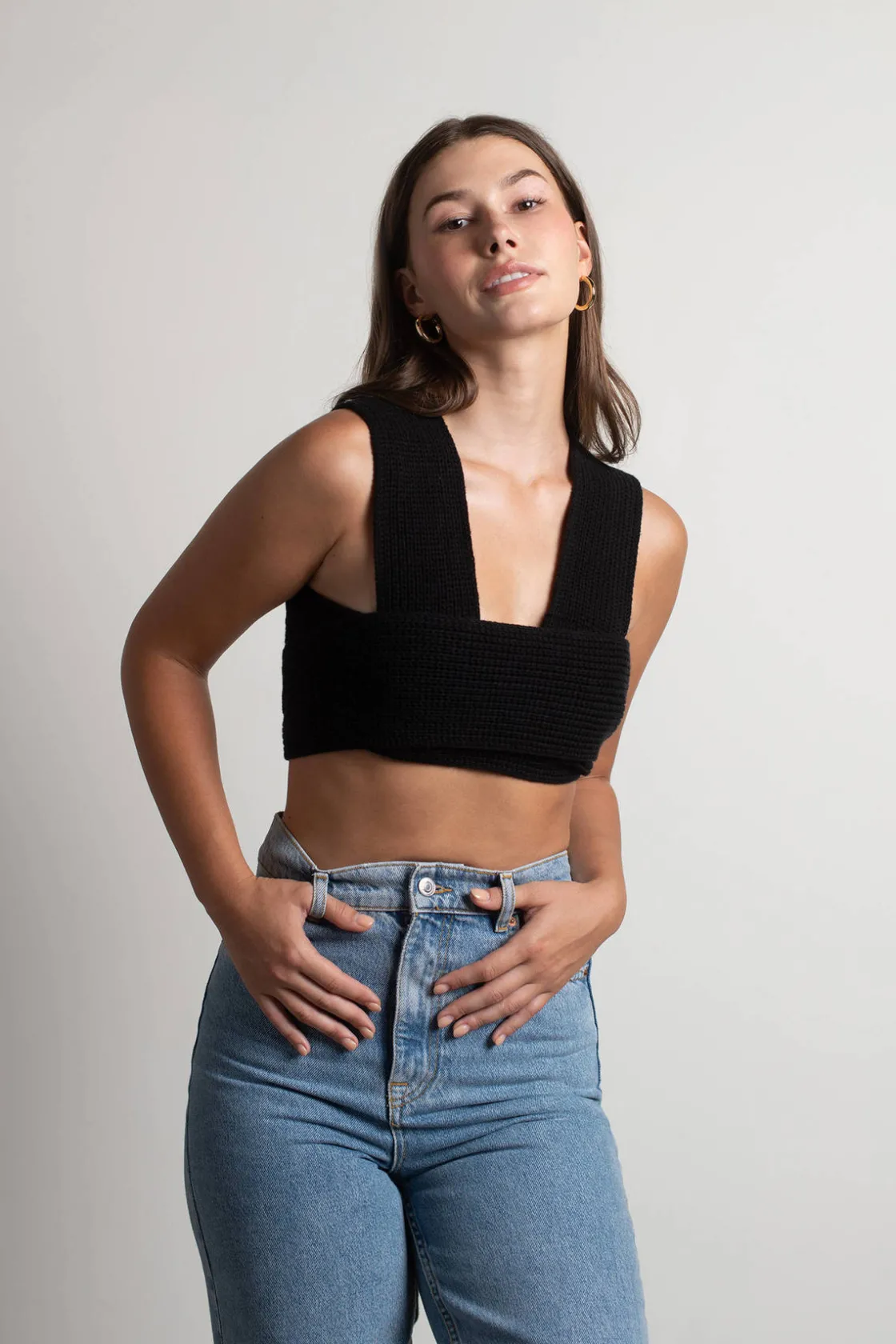Tobi Meeko Crop Top - Bone
