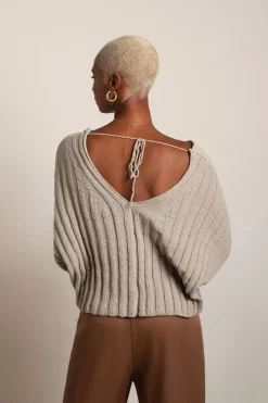 Tobi Mei Ribbed Knit Sweater -