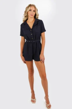 Tobi Meyer Belted Romper -