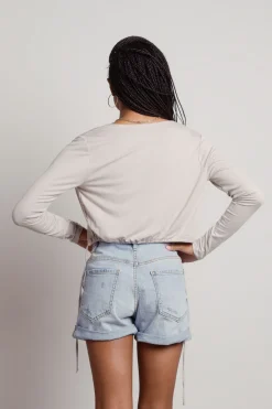 Tobi Mina Crop Top And Cardigan Set - Green