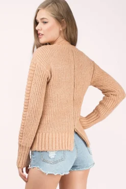 Tobi MINKPINK By The Fire Ribbed Knit Sweater -