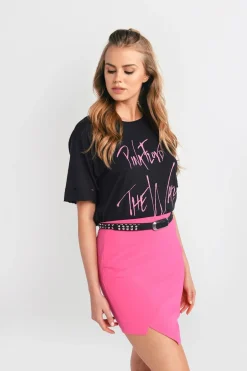 Tobi Miss Me Asymmetrical Mini Skirt -