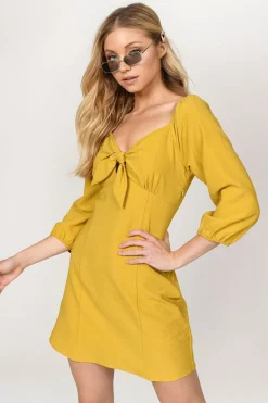 Tobi Missy Front Tie A-Line Mini Dress -