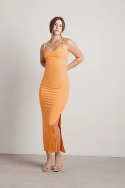 Tobi Money Trees Open Back Slit Maxi Dress -