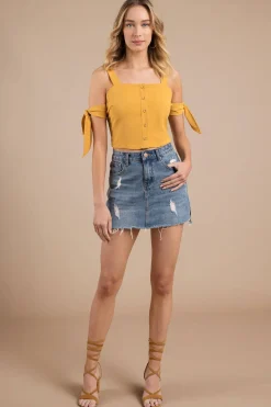 Tobi Moon River Sunshine Crop Top -