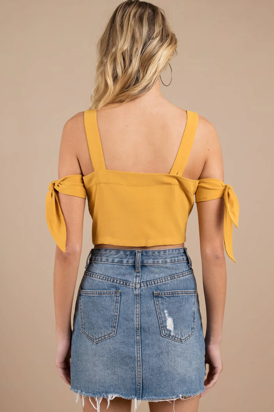 Tobi Moon River Sunshine Crop Top -