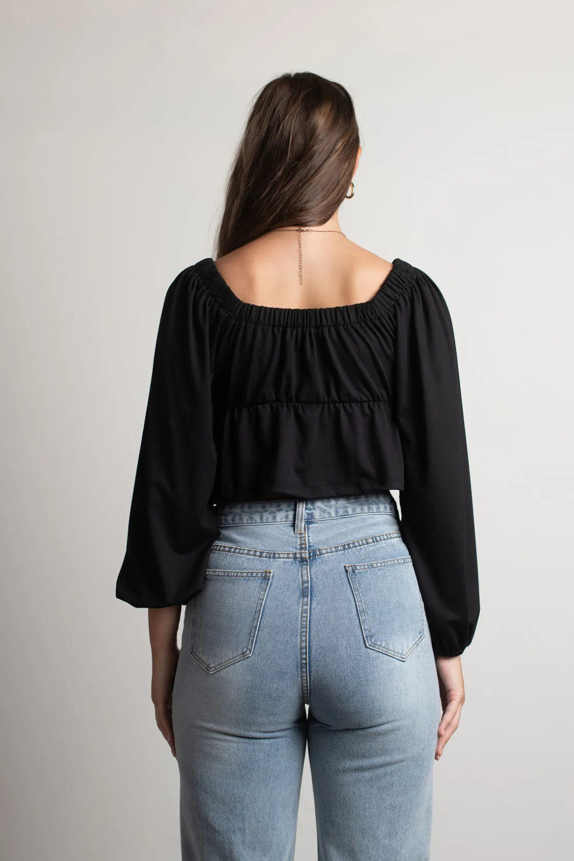 Tobi More Of This Crop Top - Black