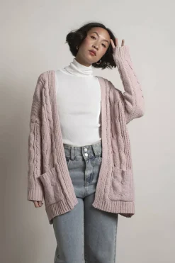 Tobi My Comfort Zone Cable Knit Cardigan -