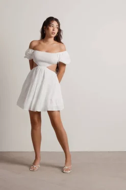 Tobi My Treat Tiered Skater Mini Dress -