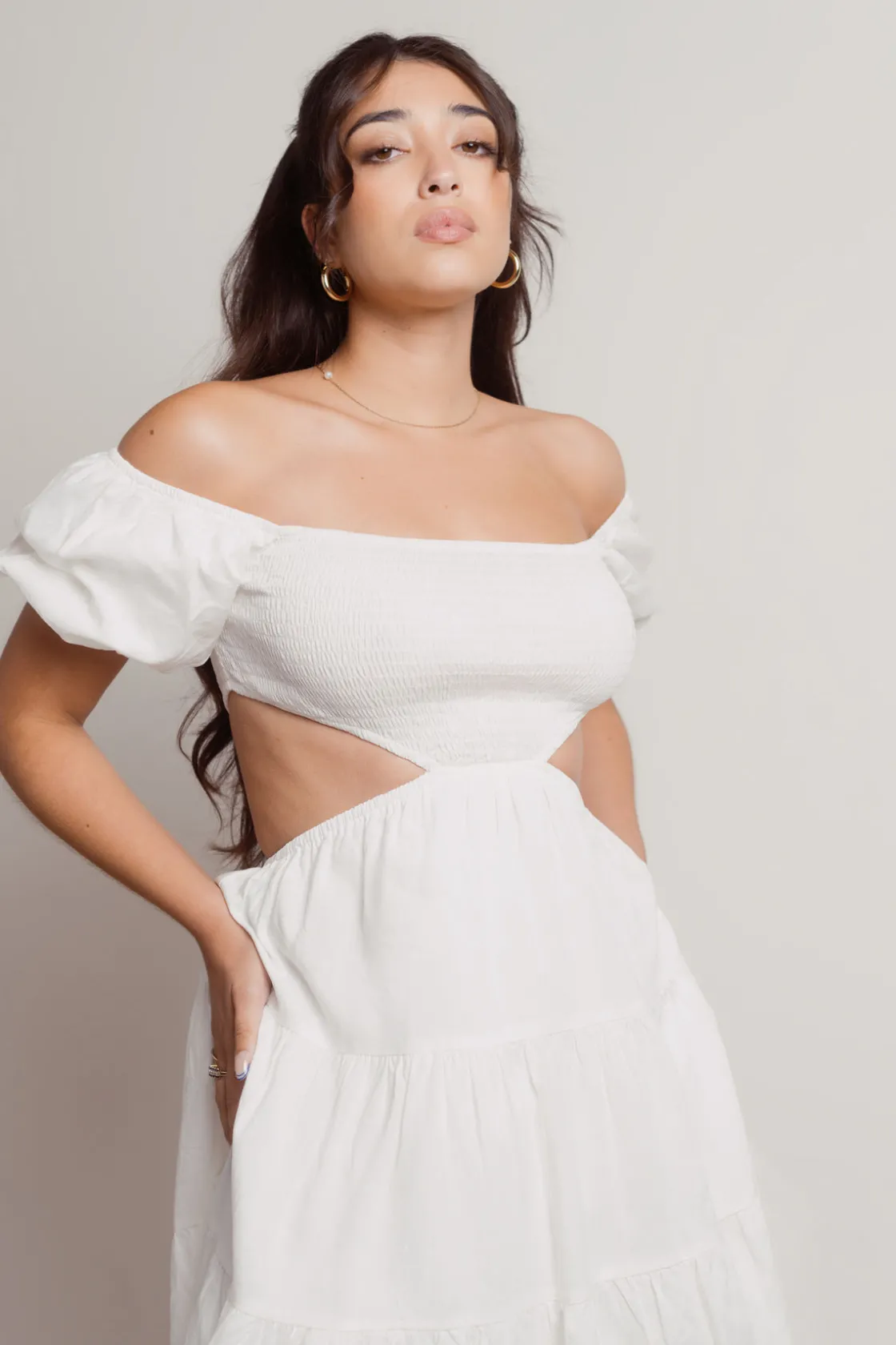 Tobi My Treat Tiered Skater Mini Dress -