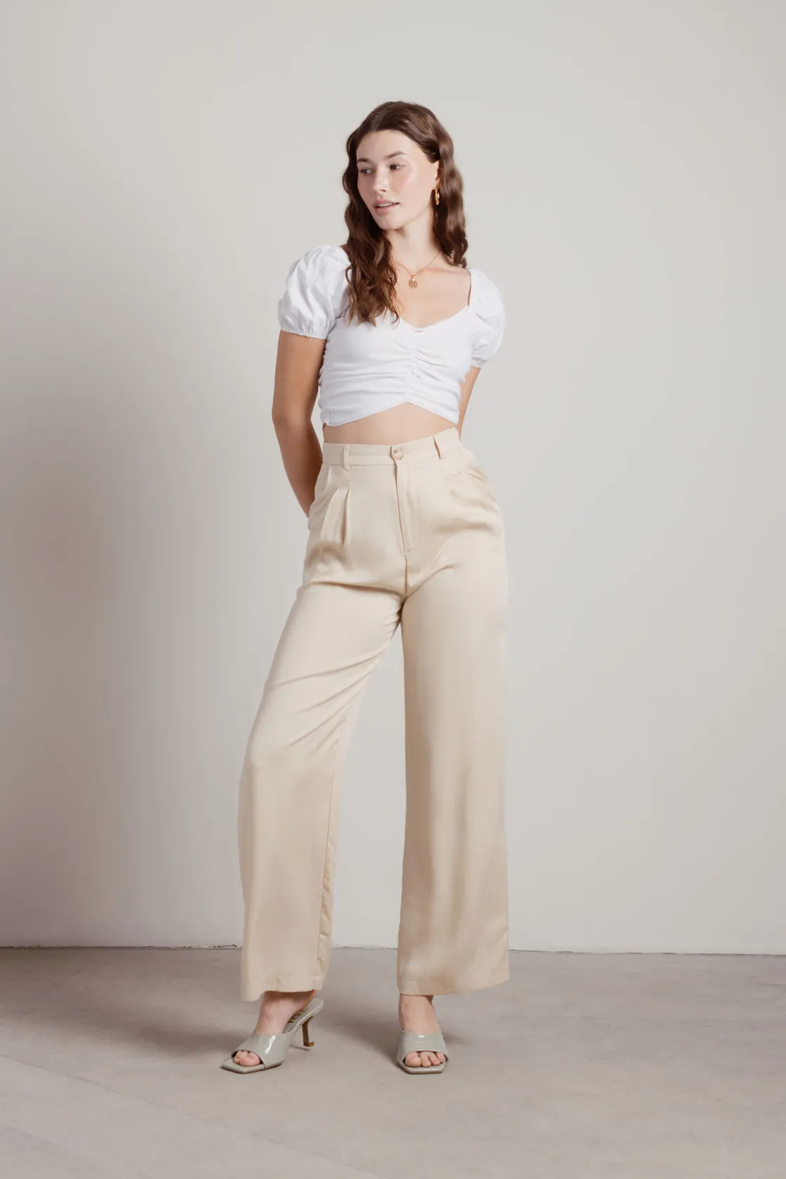 Tobi Mystical Love Crop Top - Ivory