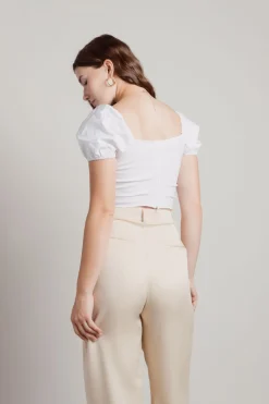 Tobi Mystical Love Crop Top - Ivory