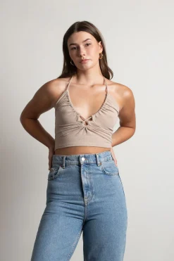 Tobi Natalia Crop Top - Olive