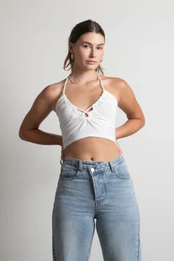 Tobi Natalia Crop Top - Olive