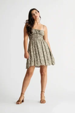 Tobi Natasha Floral Babydoll Mini Dress -