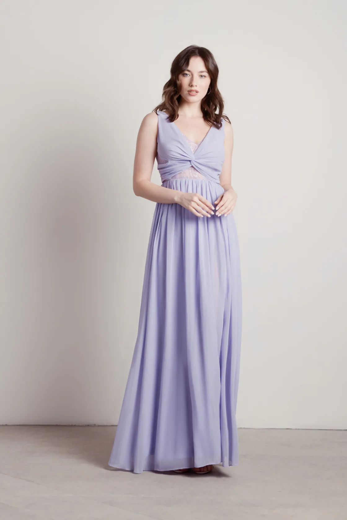 Tobi Natasha Front Twist Slit Maxi Dress -