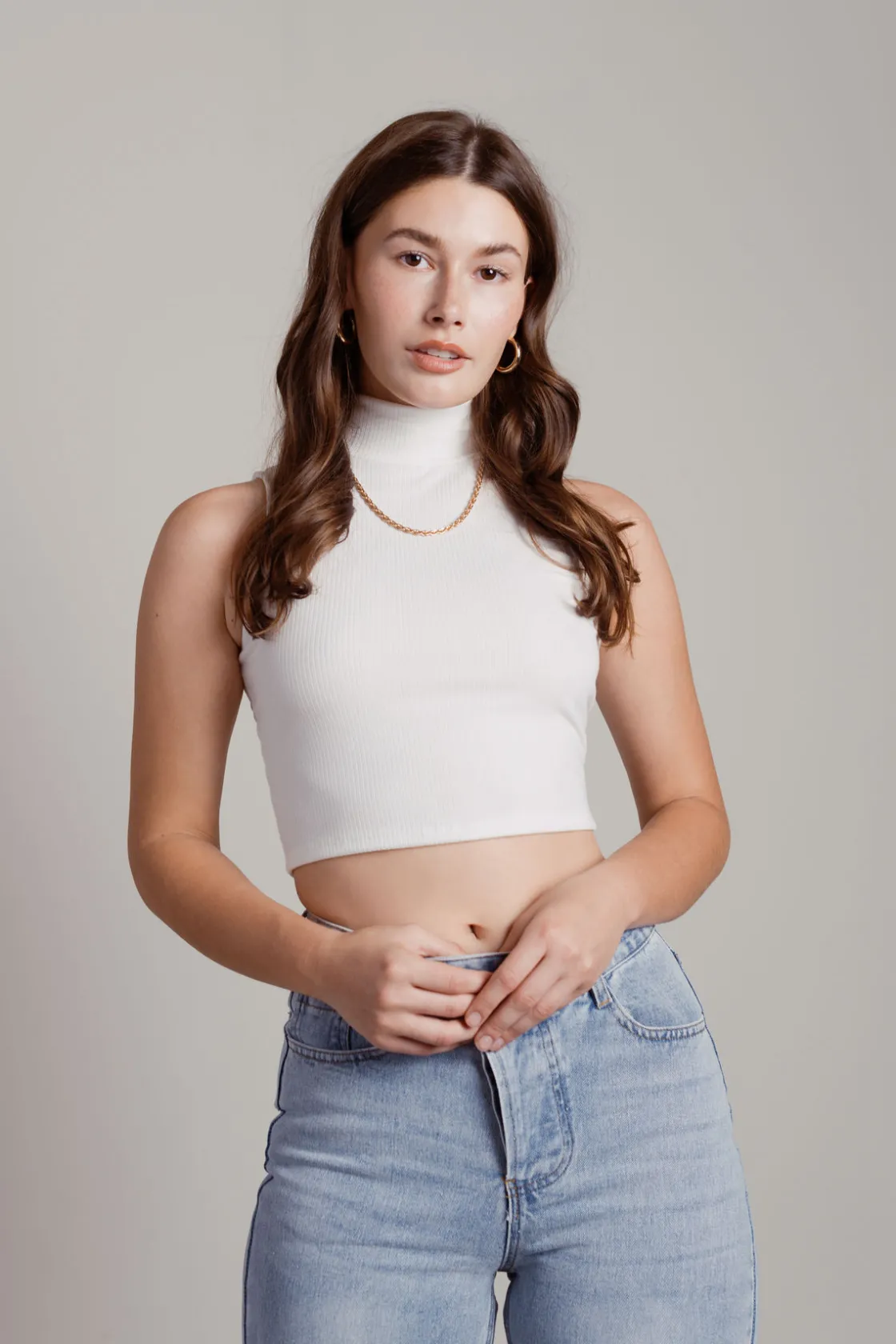 Tobi Neil Crop Top - Blue