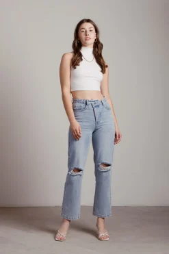 Tobi Neil Crop Top - Blue