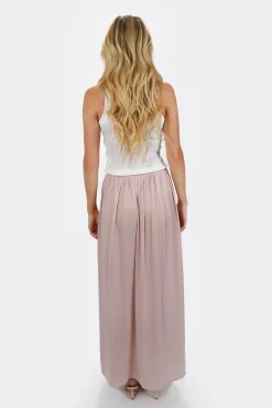 Tobi Nichole Side Slit Maxi Skirt - Sage