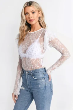 Tobi Nickie Sheer Lace Top -