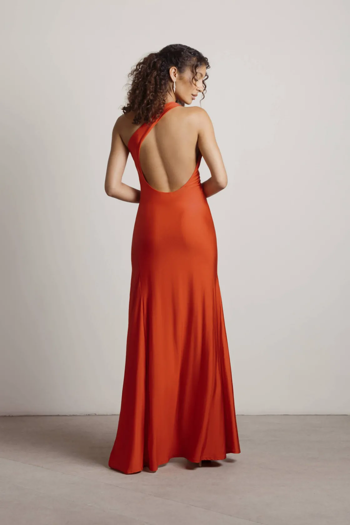 Tobi Nights Like This Open Back High Slit Maxi Dress - Royal Blue