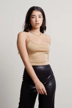 Tobi Nika Lurex Knit Top -
