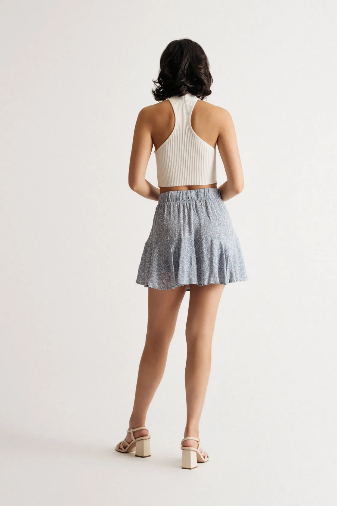 Tobi No Questions Floral Shorts - Blue