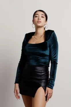 Tobi Noel Velvet Bodysuit -